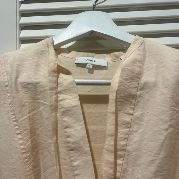 Vince tiered dress excellent condition lined cuffed sleeves  classic old money - Picture 4 of 9